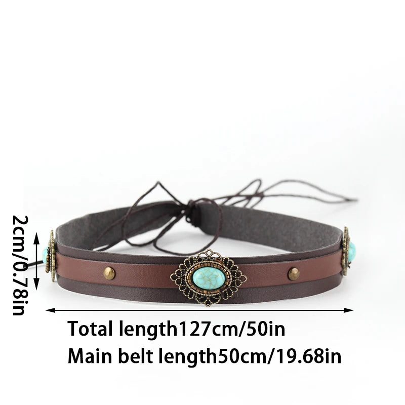 Western rope braid style hat band for cowgirl and straw hats