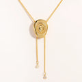 Gold-tone western boot and hat charm necklace for cowgirl outfits