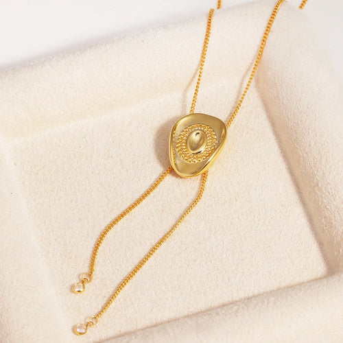 Gold-tone western boot and hat charm necklace for cowgirl outfits