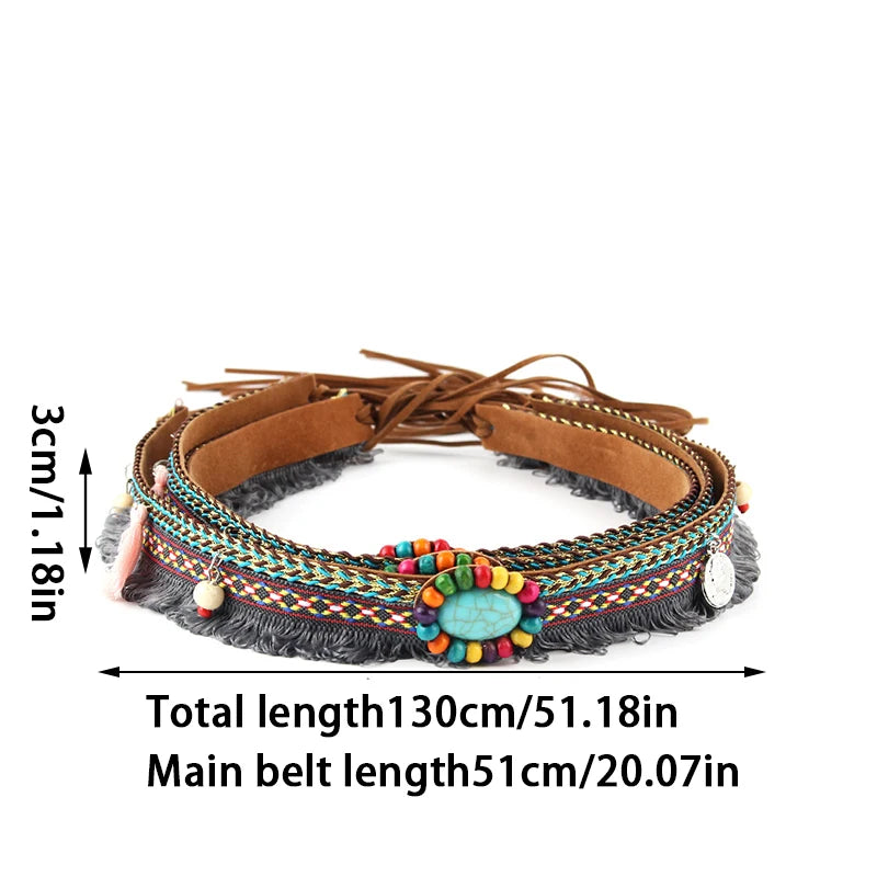 Western rope braid style hat band for cowgirl and straw hats