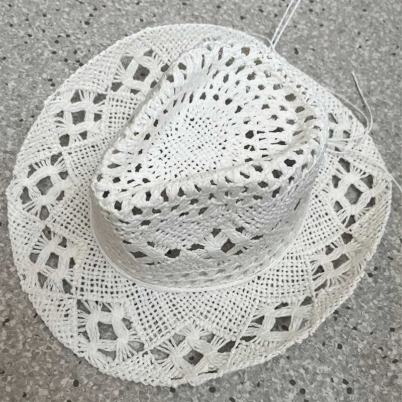 Straw western cowgirl hat for coastal cowgirl beach-to-bonfire outfits
