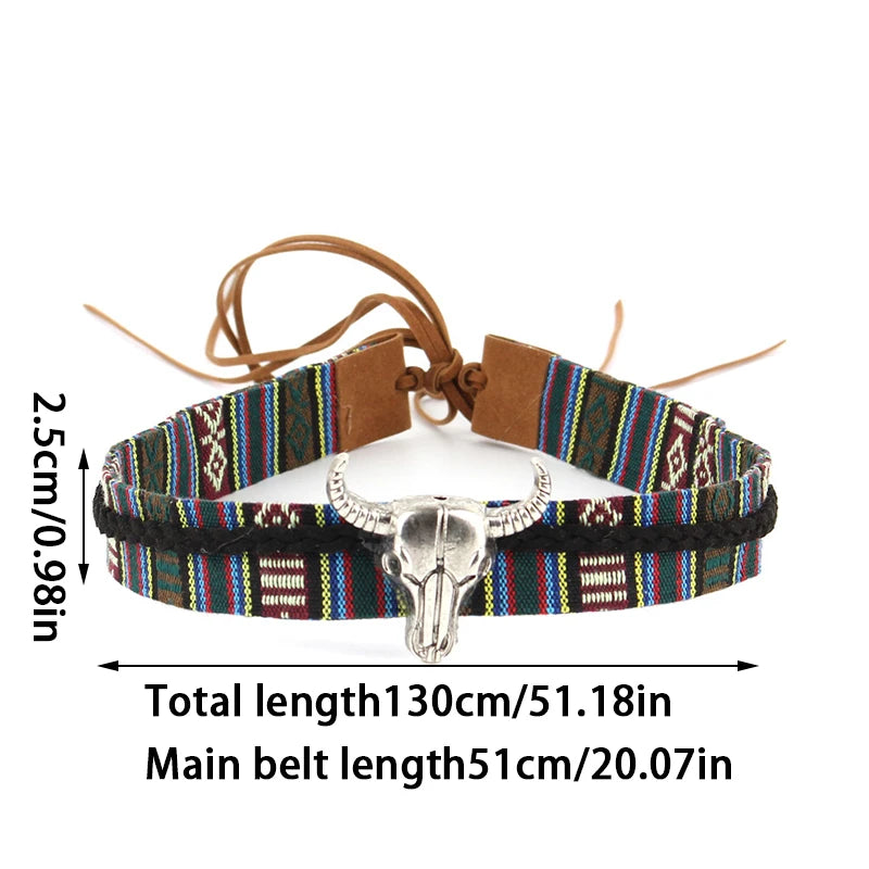 Western rope braid style hat band for cowgirl and straw hats